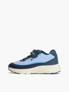 Logo Hook And Loop Trainers — Blue 7
