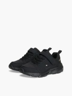 Tonal Hook And Loop Ripstop Trainers — Black 2