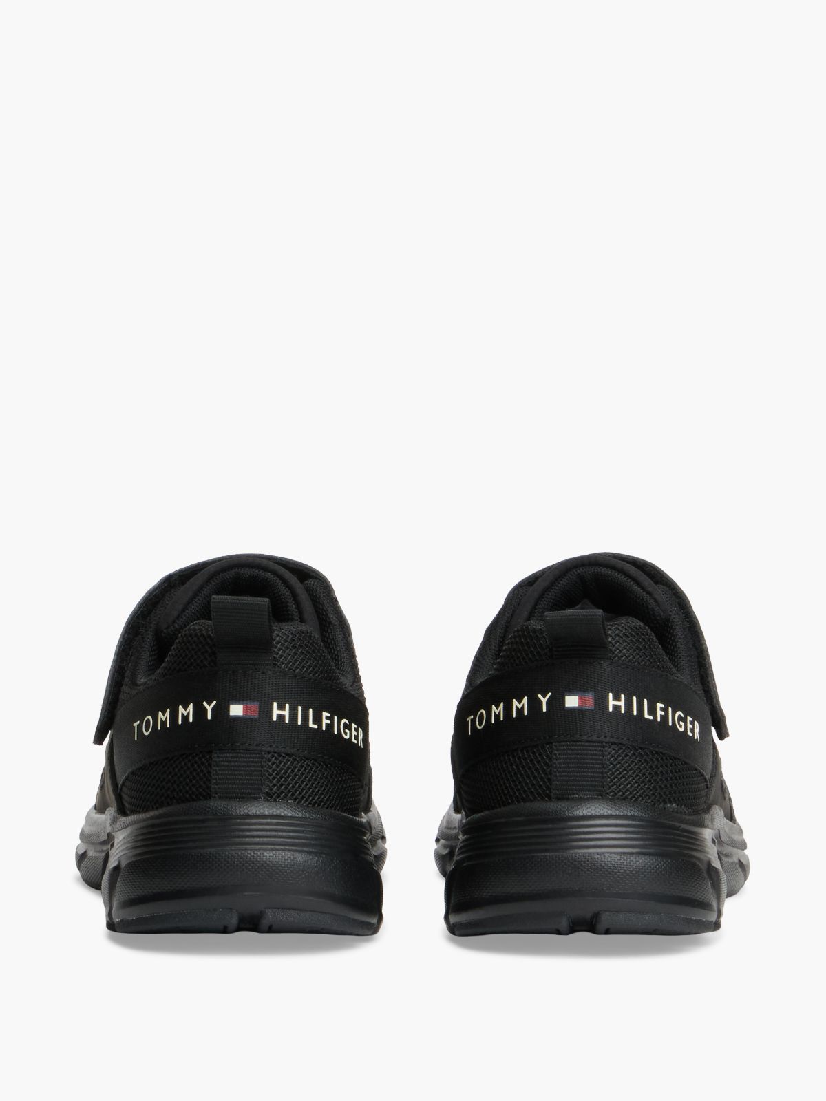 Tonal Hook And Loop Ripstop Trainers — Black