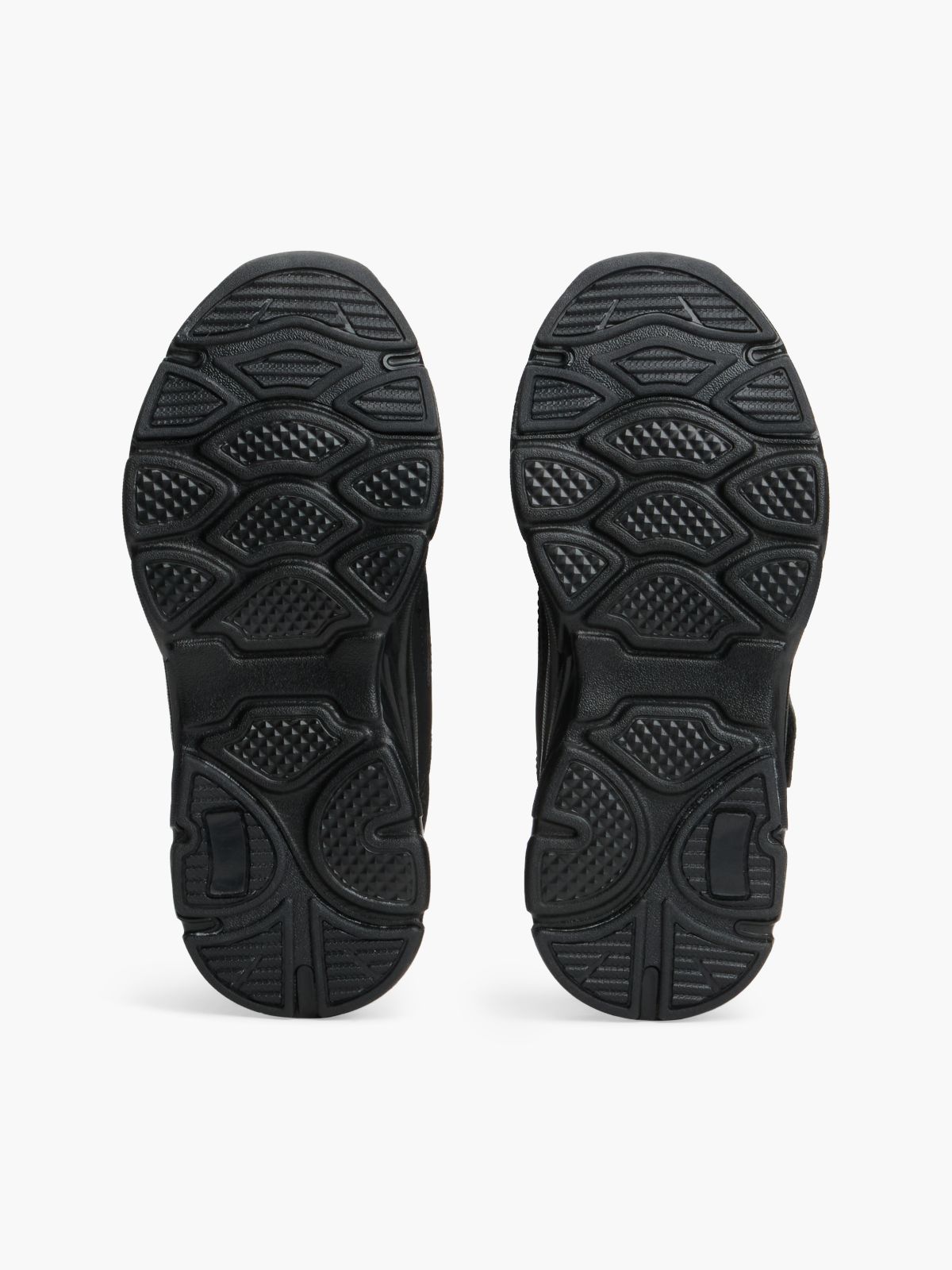 Tonal Hook And Loop Ripstop Trainers — Black