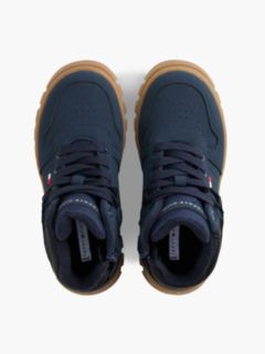 Warm Lined Cleat Lace-Up Boots — Blue 3