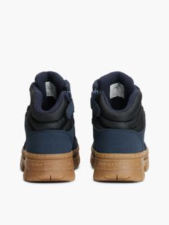 Warm Lined Cleat Lace-Up Boots — Blue 4
