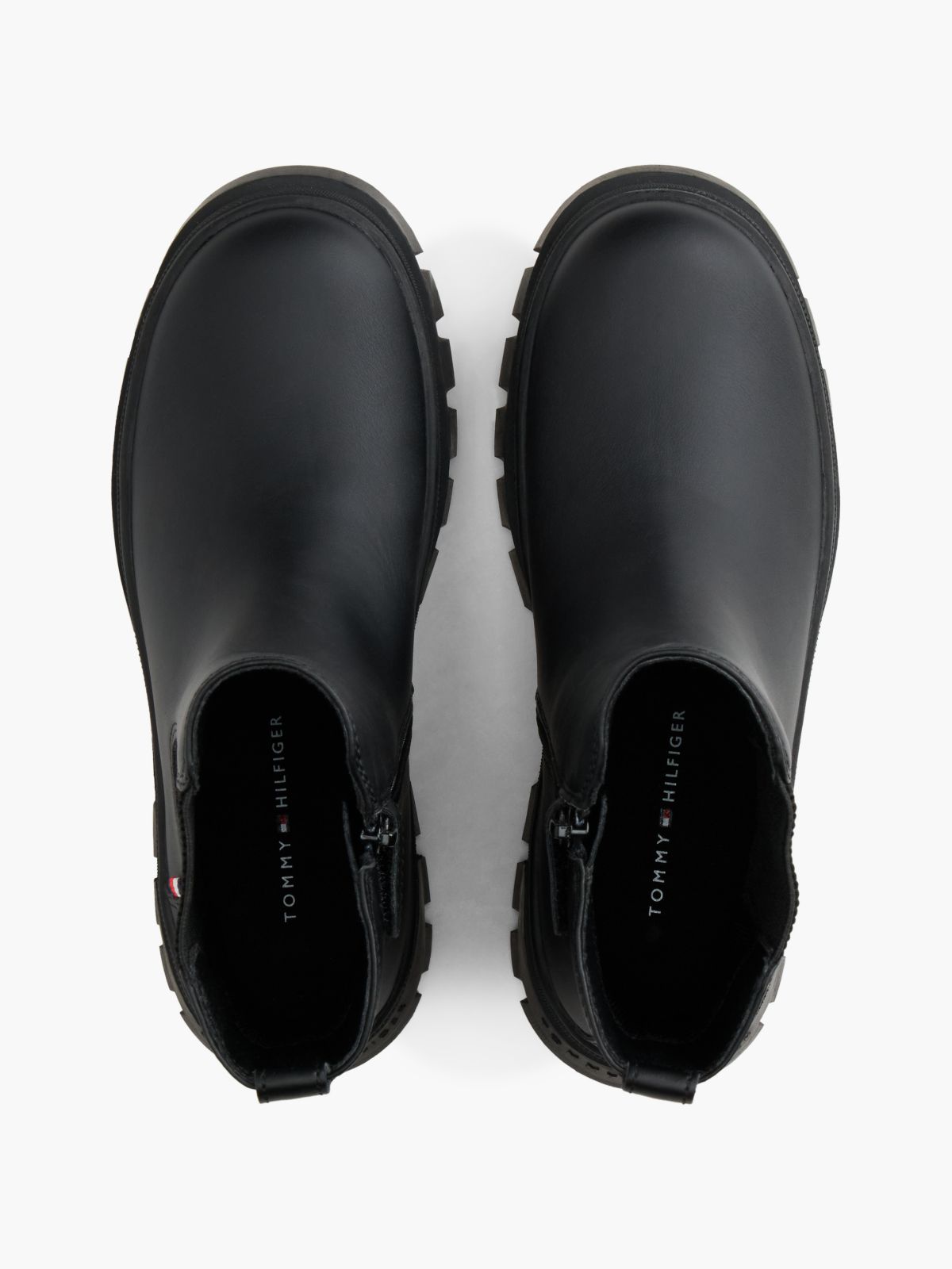 Global Stripe Cleat Chelsea Boots — Black