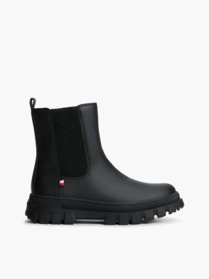 black global stripe chelsea-boots mit profilsohle für gender-inclusive kinder - tommy hilfiger