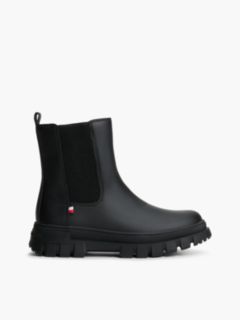 Global Stripe Cleat Chelsea Boots — Black 1