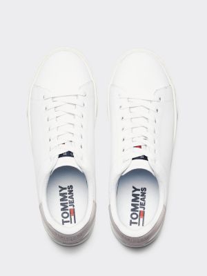 tommy hilfiger white mens trainers