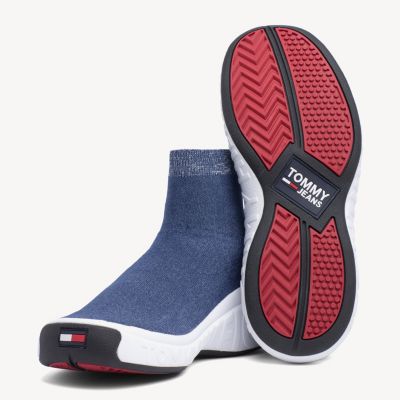 tommy hilfiger knitted trainers