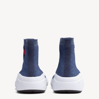 tommy hilfiger knitted sock boots