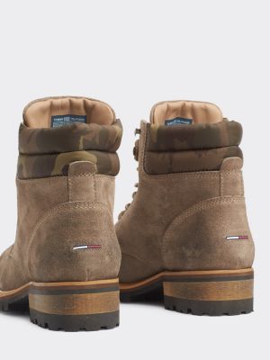 tommy hilfiger green boots