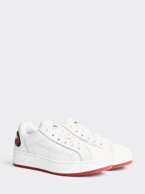 tommy hilfiger white cupsole heritage sneaker trainers