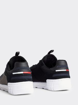 tommy hilfiger black mesh web sporty sandals