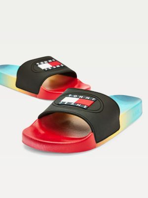 tommy hilfiger pink sliders