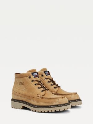 tommy hilfiger brown suede boots