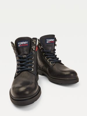 tommy jeans lace up boots