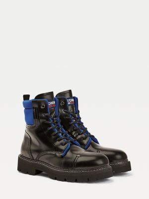 tommy jeans black hiking boots