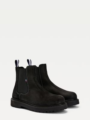 Suede Chelsea Boots | BLACK | Tommy 