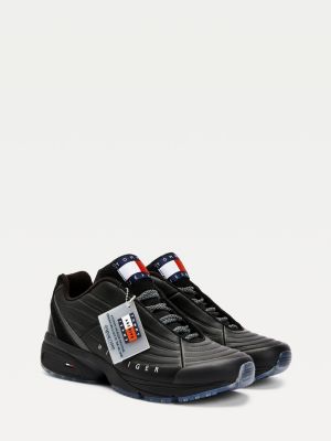 tommy hilfiger mens leather trainers