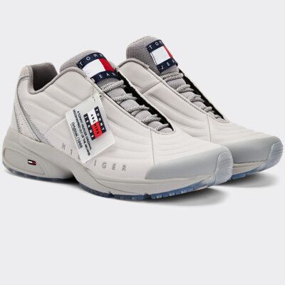 tommy hilfiger chunky sole leather trainers