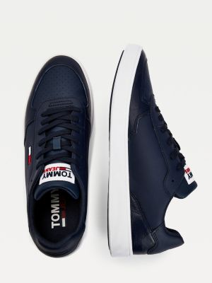 Skorzane Buty Sportowe Essential Niebieski Tommy Hilfiger