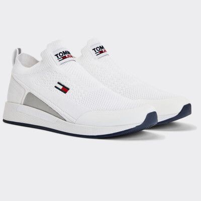 Mono Sock Running Shoes White Tommy Hilfiger