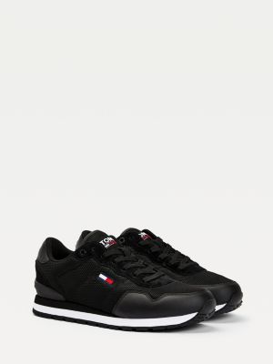 Low-Top Mesh Trainers | BLACK | Tommy 