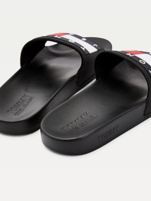 black tommy slides