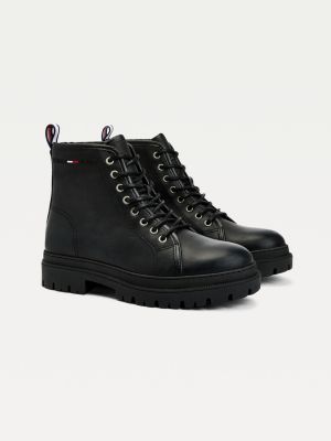 tommy jeans lace up boot