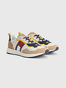 khaki track cleat trainers for men tommy jeans