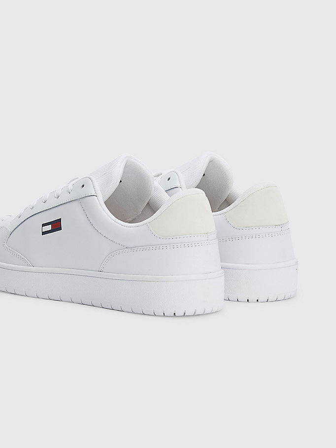 white city leather trainers for men tommy jeans