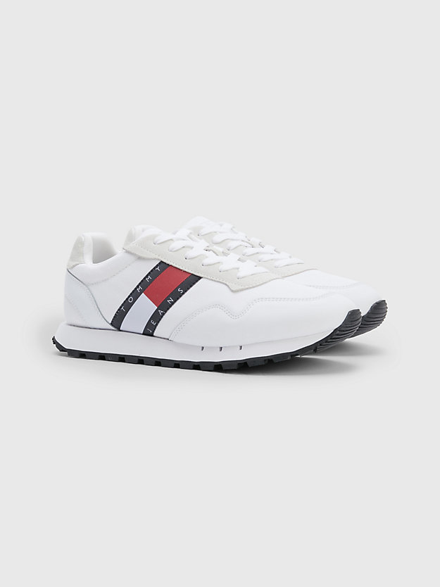 WHITE Essential Panel Runner Trainers for men TOMMY JEANS