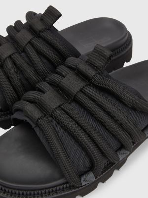 Rope Cleated Sole Sandals BLACK Tommy Hilfiger