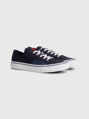 Essential Canvas Skate Trainers BLUE Tommy Hilfiger
