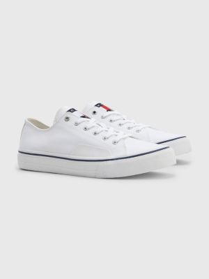 Essential Canvas Skate Trainers | WHITE | Tommy Hilfiger