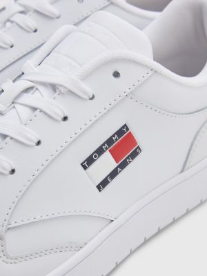 Retro Leather Cupsole Trainers | WHITE | Tommy Hilfiger