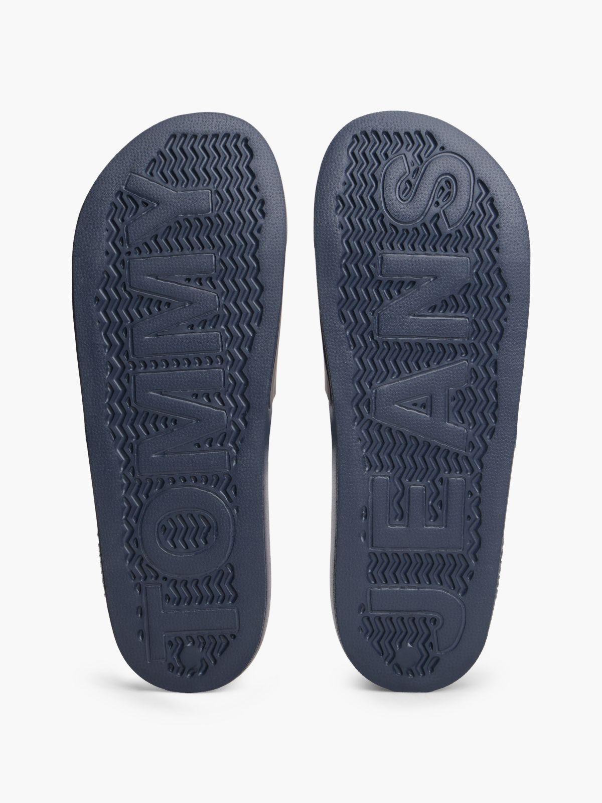 Flag Badge Contoured Pool Slides — Blue