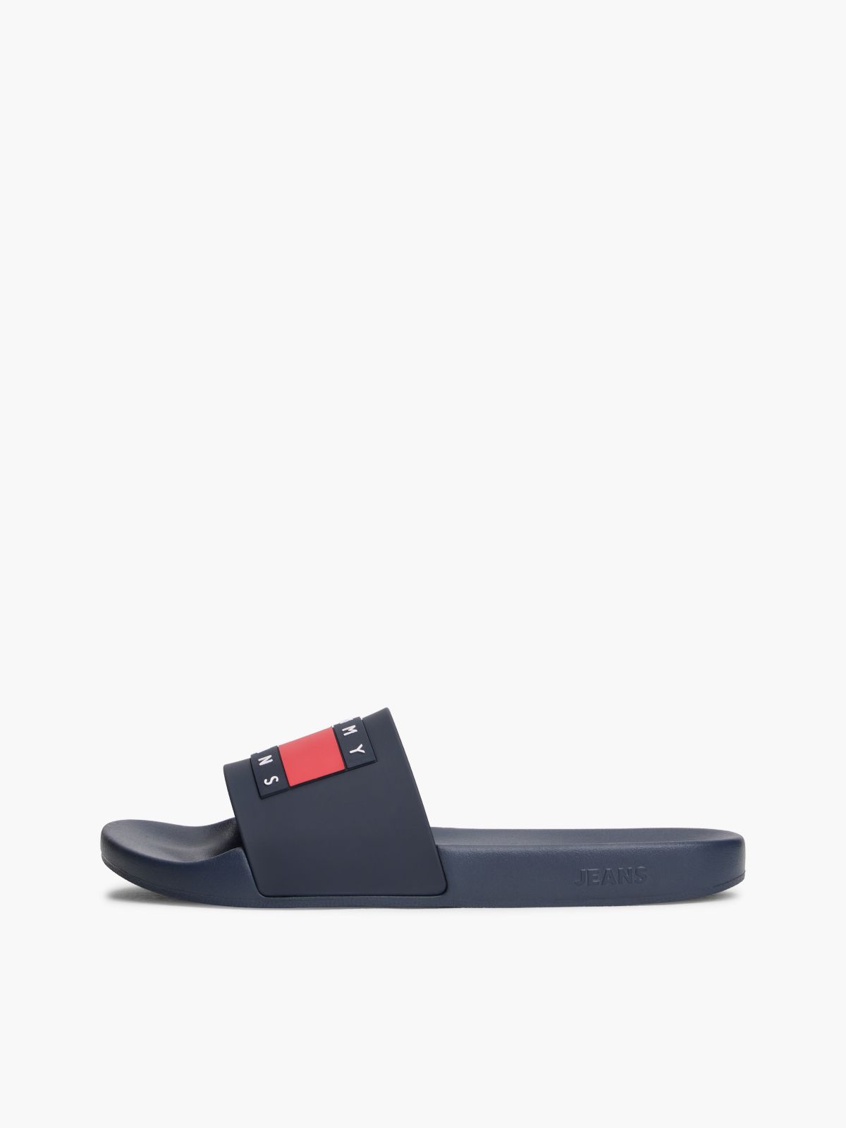 Flag Badge Contoured Pool Slides — Blue