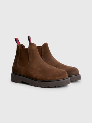 Suede Chelsea Boots | Green | Tommy Hilfiger