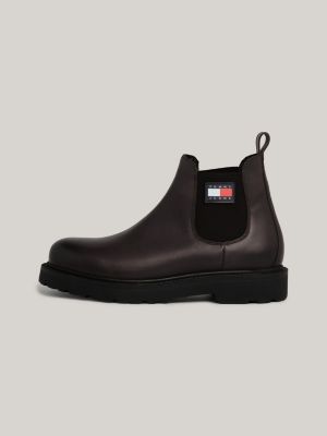 Leather Pull-On Ankle Boots | Brown | Tommy Hilfiger