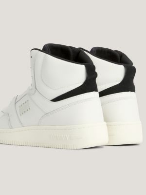 White mid clearance top trainers