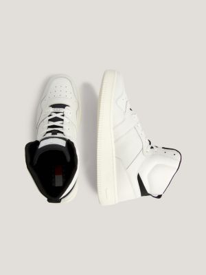 Mens silver outlet high top sneakers