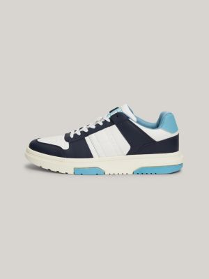 The Brooklyn Leather Colour-Blocked Trainers | Blue | Tommy Hilfiger