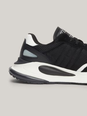 Suede Running Trainers Black Tommy Hilfiger