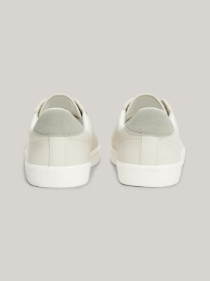 Ledersneaker mit Zehenkappe | BEIGE | Tommy Hilfiger