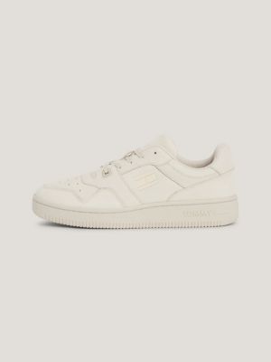 Leather Cupsole Basketball Trainers | Beige | Tommy Hilfiger