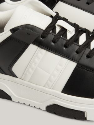 The Brooklyn Leather Colour-Blocked Trainers | Black | Tommy Hilfiger