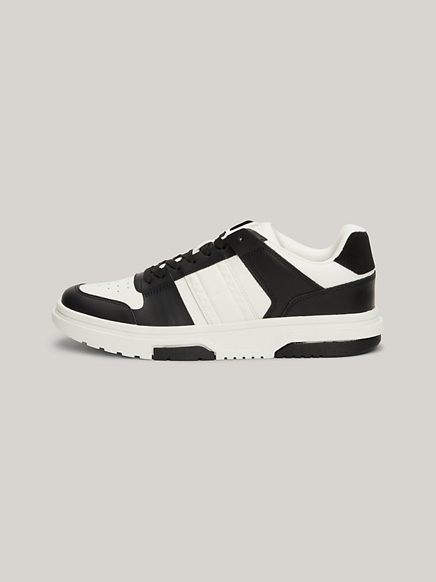 The Brooklyn Leather Colour-Blocked Trainers | Black | Tommy Hilfiger