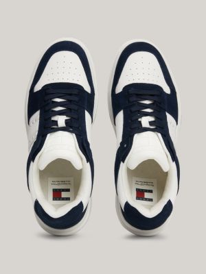 Tommy Hilfiger Modern Premium Suede Cupsole Sneaker Blauw