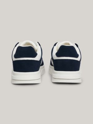 Tommy Hilfiger Modern Premium Suede Cupsole Sneaker Blauw