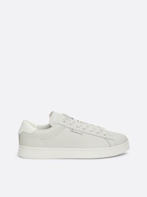 baskets en cuir à semelle cuvette  pour hommes tommy jeans