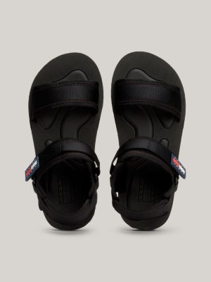 Badge Chunky Sandals | Black | Tommy Hilfiger